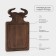 Wild Kitchen -Bull Board Board, 34.5 × 21.5 × 2.5 cm, Dark Book