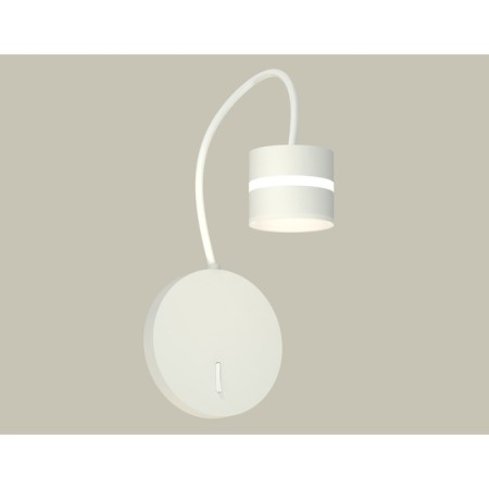 Floor lamp with switch and acrylic Ambrella Light, XB9595202, GX53 LED 12 W, white sand, white matte