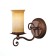 Wall lamp EVOLUCE. SL122.301.01. Ancora. 1x60 W, E14, 22x20 cm, brown color