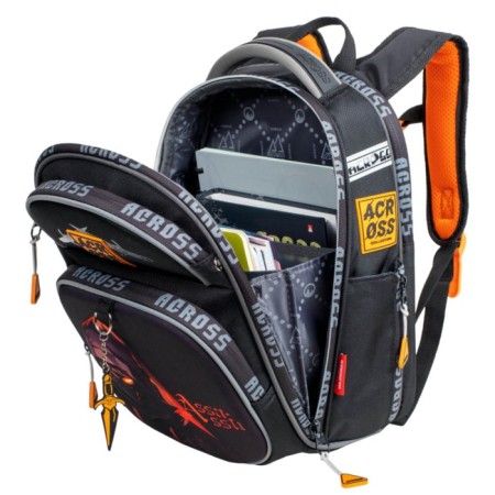 School backpack by Ergon. Spray Across 178 35*26*14 Mal + Pen, Sersh Ser/Oran 24-178-2-4