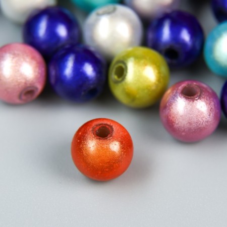 Beads for creativity round "Rainbow" set 10 grams 0.7x0.7 cm-1