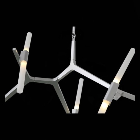 Ceiling Ceiling ST LUCE. SL947.102.10. Laconicita. 10x5 watts, G9, 4000k, 160x40x95 cm, silver color-12