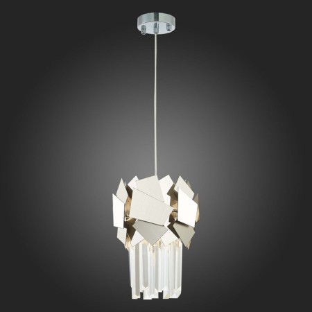 STL LUCE Sus. SL1232.103.01. Casorta. 1x60 W, E14, 23x23x30 cm, chromium color-2