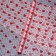 Matte Film Transparent "Hearts", 58 cm x 10 m, red