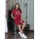 Women's tunic, size 44, burgundy color