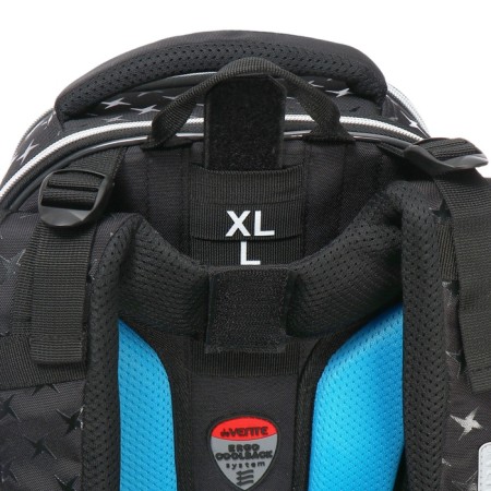 Frame backpack 37x28x18, Devente Premier 17l, Ninja, for boys, black-10