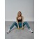 Femic fitness legins, size 46, turquoise color