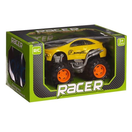 Radio -controlled jeep "racer", works on batteries, yellow color-6