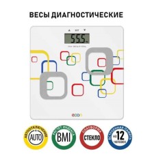 Floor scales ECON ECO-BS114F, electronic, glass, up to 180 kg