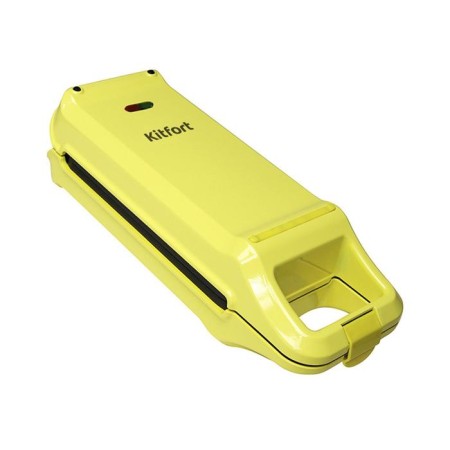 Electric waffle box KitFort KT-1611, 640 W, Belgian waffles, yellow,