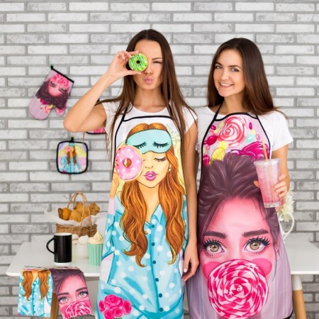 Apron Ethel Love Life "Sweeter" 70x80cm, 100%PE-3