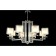 Crystal Lux, Nicolas 3400/308, E14, 8x60 W, 51.3x86x86 cm, Nickel color