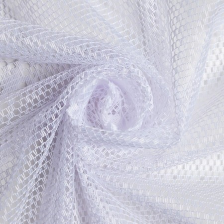 Curtain on the curtain tape, size 250x165 cm, white color, 100% polyester-3