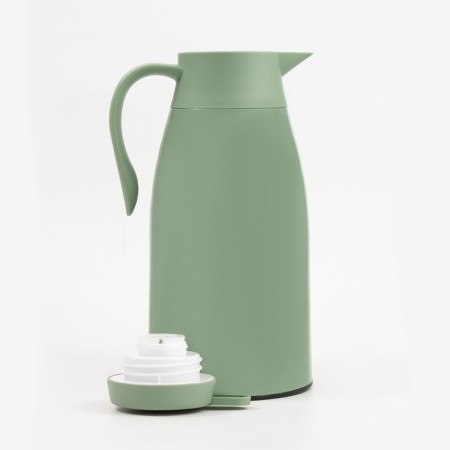 Thermos-coffeery, 1.5 l, retains heat 24 hours, with a thermometer, glass flask, green-2