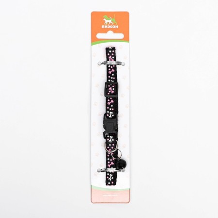 Two -layer collar with Fasteks "Star Bones", 30 x 1 cm, mix of flowers-9
