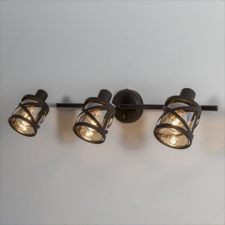 Sconces Citilux "Hesse" CL536635, 53x10 cm, 3x60W, E14, brown color-6