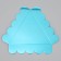 Cookie box, confectionery packaging with PVC lid, “blue”, 18 x 3 cm