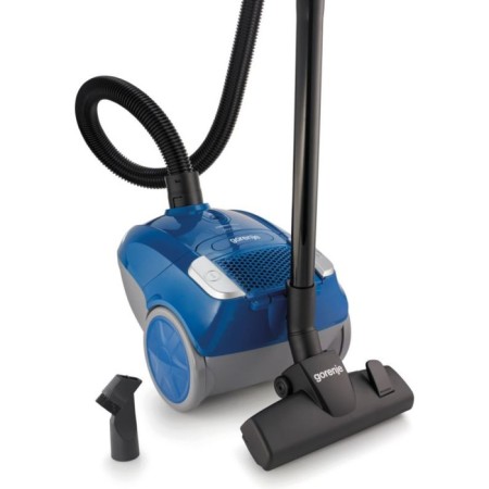 Vacuum cleaner Gorenje VC1411Cmbu, 1400 watts, 2 l, 2 nozzles, cord 5 m, blue-2