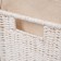 LadoM Belly basket "Classics", rectangular, 37 × 22 × 55 cm, white