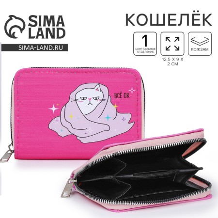 Youth wallet "Everything OK" 12x9.5x2cm