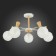Ceiling EVOLUCE lamp. Sle220702-05. Catania. 5x40 watts, E14, 59x59x33.5 cm, white color, light tree
