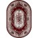 Oval carpet Merinos gavana, size 100x200 cm, color Red