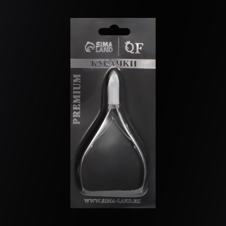 Manicure nippers for the cutter “Premium”, double spring, 10.6 cm, blade length - 6 mm, on the blist, silver color-12
