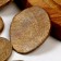 Decor made of wood "saws" gold, set 55 g, size: from 2 to 10 cm