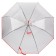 Umbrella - a semiautomatic “style” cane, 8 spokes, r = 51 cm, red color
