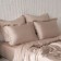 KIA pillowcase set, size 50x70 cm, gray-beige color, 2 pcs