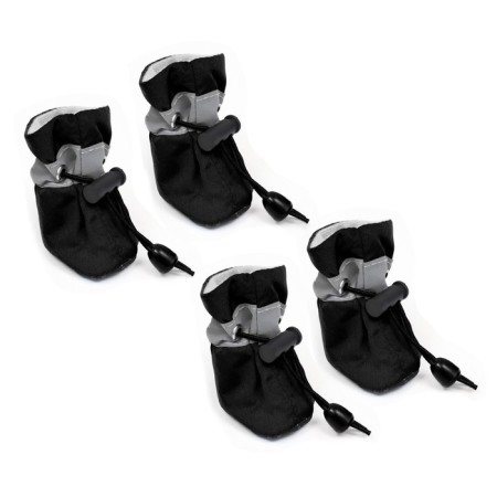 Dog boots "comfort" with weighting, set 4 pcs, size 3 (4, 5 x 3, 5 cm), black-5