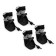 Dog boots "comfort" with weighting, set 4 pcs, size 3 (4, 5 x 3, 5 cm), black