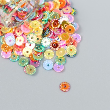 Glitter in the jar "Rainbow flowers" set 6 grams 5x2x2 cm-2