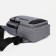 Male sling bag from textiles, with USB, gray color