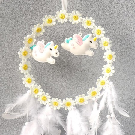 Dreams of Dreams "Chamomile and Unicorn" White D = 16 cm 60x16 cm-1