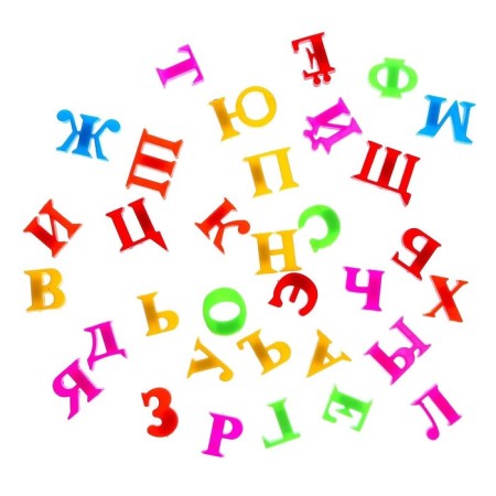 Educational set of magnetic letters with cards "Learning letters", according to the Montessori methodology-1