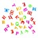 Educational set of magnetic letters with cards "Learning letters", according to the Montessori methodology