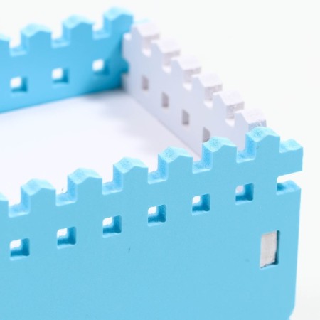 House for rodents with a hole for a drinker, 14 x 8 x 9 cm, blue-5