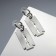 Earrings "Maximum" blade, color silver