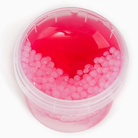 Slime "Glass", Smask with balls, pink, 90 g-3