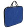 Folder with handles Textile A4, 350 x 270 x 20 mm, "Office", nylon 600D, linen, blue, PM/1