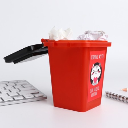 The desktop garbage bucket "For your opinion", 12 × 9 cm-1