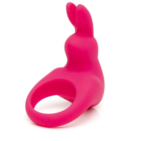 Erective ring with vibration Happy Rabbit, Pink