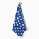 Towel 35x60cm peas 568-5p, blue, waffle, 120g/m, HL100%