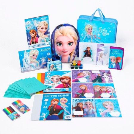 A set of first grader in the folder, cold heart, 30 objects-42