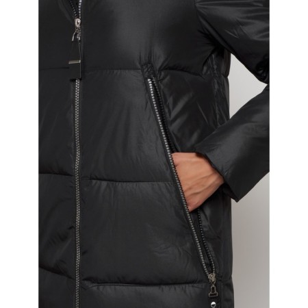Coat insulated winter female, size 46, black color-10