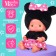 Pups in Minnie Mouse costume