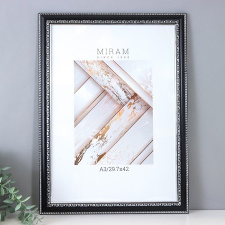 Photo frame plastic to worlds 29.7x42 cm, (A3) 641861 black (plastic screen)