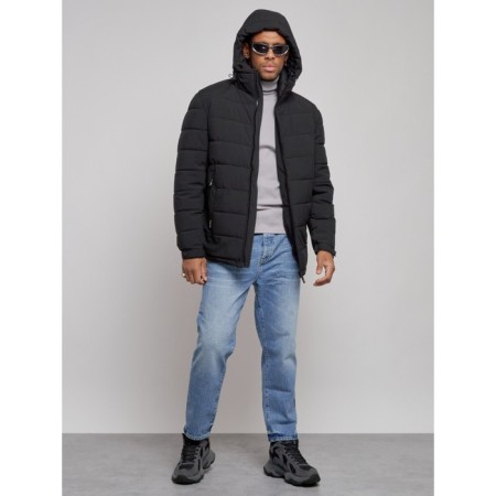 Sports male winter, size 54, black color-4