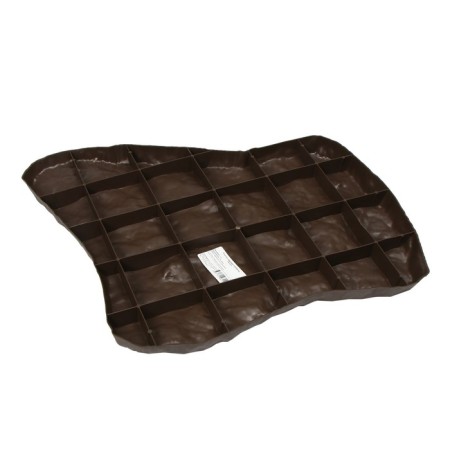Modular coating, 55 × 42 cm, plastic, brown, “stone No. 1”, 1 pc.-2
